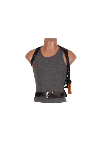 Кобура Револьвер 3 оперативна + поясна формована (шкіра, чорна) Сварог (342375183)