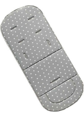 Універсальний вкладиш у коляску з отворами для ременів безпеки Беж з зірками No Brand (337171442)