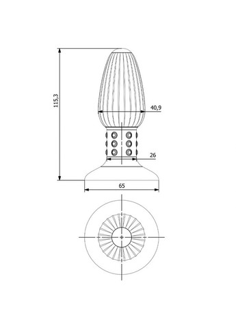 Анальная пробка FANG Style 2 силиконовая на присоске Focus (303896706)