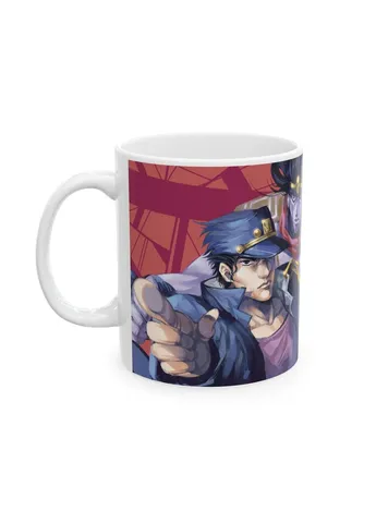Аниме чашка ДжоДжо Джотаро Куджо | JoJo's Bizarre Adventure | Кружка с принтом ДжоДжо No Brand (397619227)