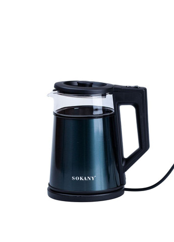 Электрочайник с автоматическим отключением 1.7 л дисковый бытовой 2000 Вт SK-SH-1076B Sokany (370974881)