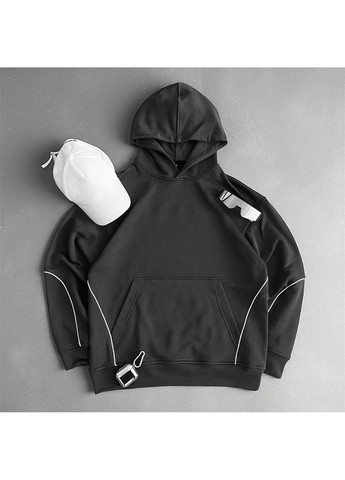 Стильний чоловічий спортивний худі демісезоний графіт No Brand (368600733)