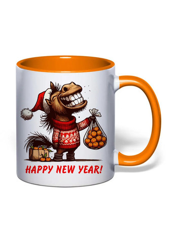 Чашка з печаткою "Happy new year!" 330 мл ( ) (35780) No Brand (373297209)