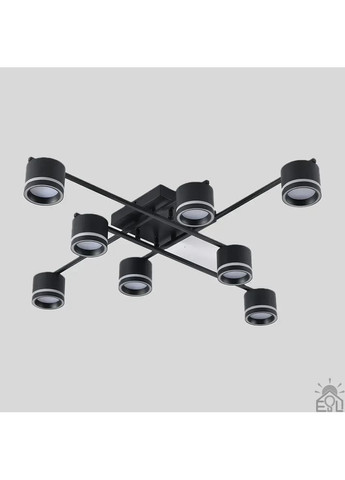 Люстра GELA 8R 820x820x140 мм Чорна на 8 ламп GX53 ESLLSE (365650706)