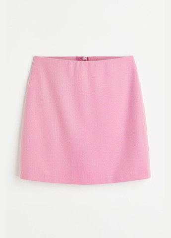 Розовая повседневный однотонная юбка H&M