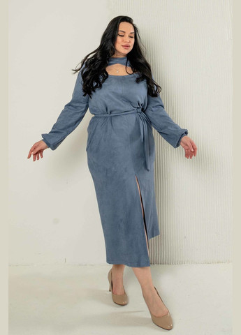 Сіро-синя кежуал, святковий, ділова сукня ри мари селма пл 0722 RiMari