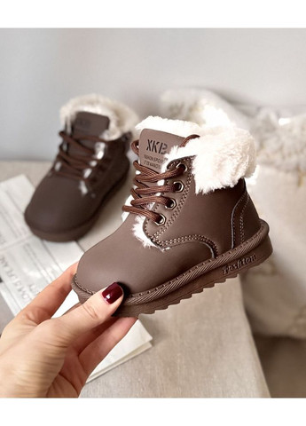 Черевики зимові дитячі колір коричневий 10987 No Brand (370499858)