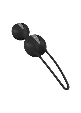 Вагінальні кульки SMARTBALLS DUO, чорно-сірі, 2 шт, діаметр 3,2 та 3,6 см Fun Factory (334000911)
