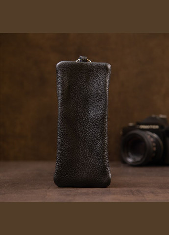 Вместительная ключница кожаная 15310 Черная Shvigel (300232598)