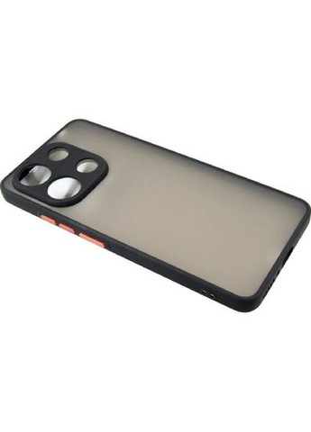 Чохол Matt для Xiaomi Redmi Note 13 4G Black + захисне скло (DG-KM-66) DENGOS (316695915)