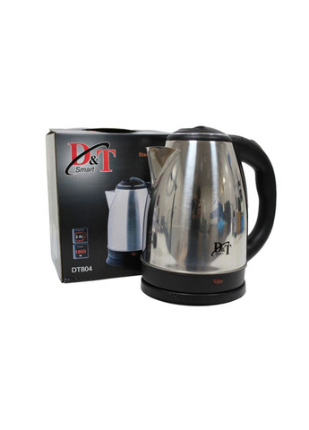 Чайник електричний з нержавіючої сталі дзеркальний електрочайник 2 л 1800 Вт (D2104) No Brand (361161791)