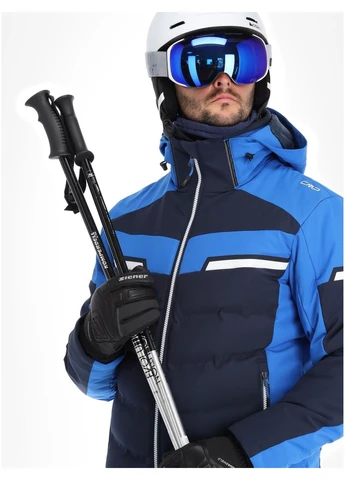 Синя зимня куртка jacket zip hood blue 33w0887-n950 CMP