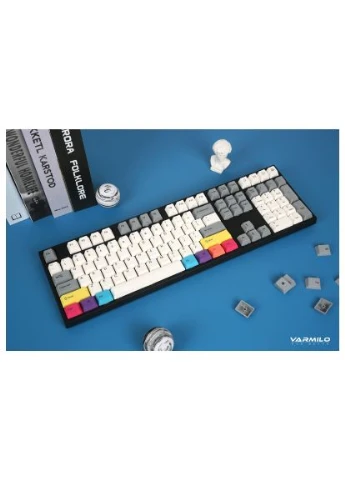 Клавиатура (A93A024F9A5A17A007) Varmilo APT108 CMYK Daisy L Wireless White Led UA (399995240)