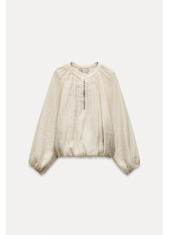 Бежева блуза 4437/249 Zara