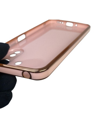 Чохол для Redmi 13C з кільцем MagSafe із золотою окантовкою на сяомі редмі 13с пудровий gs1 Xiaomi (366234301)