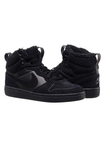 Черные демисезонные кроссовки женские court borough mid boot bg Nike