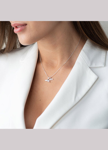 Срібне кольє Хвіст кита 181057 40 Oniks (264644230)