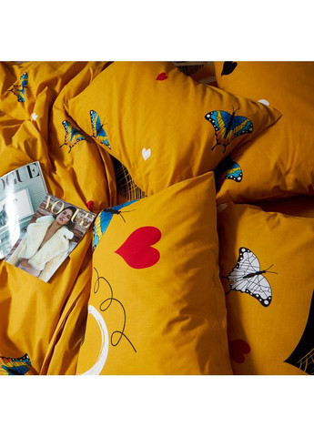 Комплект постельного белья Бязь Gold Люкс Семейные 143х210х2 наволочки 2х50х70 (MS-820008846) Moon&Star Butterfly Bloom (356115857)