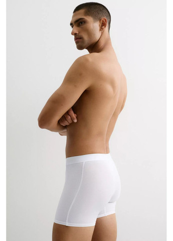 боксеры из эластичного хлопкового трикотажа мужские белые S,М,L H&M (371772800)