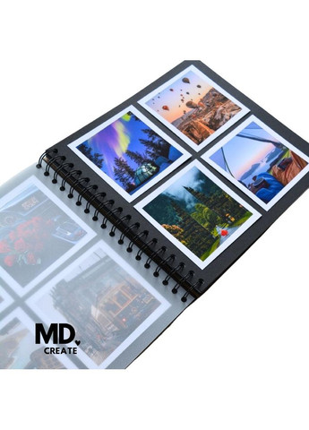 Фотоальбом Wood Love з дерев'яною обкладинкою на кільцях з чорними сторінками| Дерев'яний альбом для фото WOW DIY (304997297)