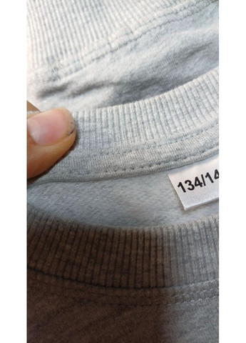 134/140 см Чорна Тепла кофта кофточка світшот двунить з начосом німеччина школьна No Brand (366391960)