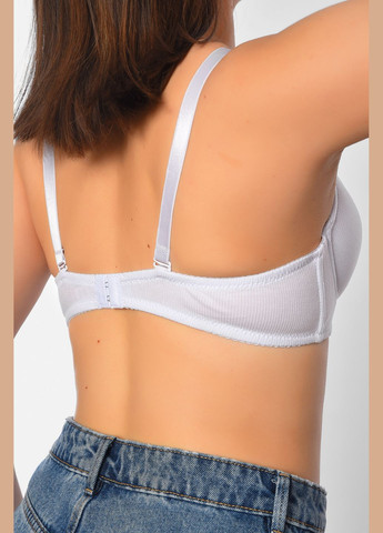 Белый бюстгальтер женский белого цвета чашка d Let's Shop хлопок