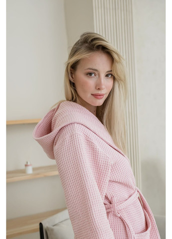 Вафельный халат с капюшоном L Vishnya (360240392)