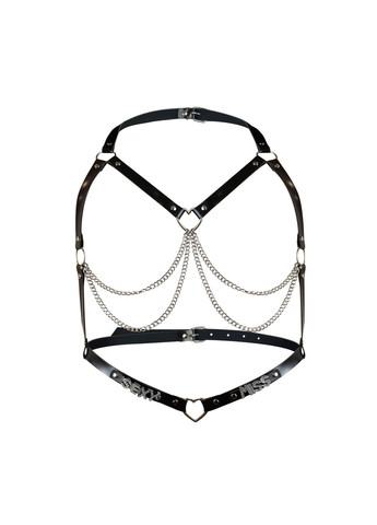 Жіноча портупея з натуральної шкіри - Miss Sexy, колір Чорний, розмір XS-M Art of Sex (358891024)