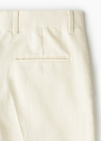 Молочные классические демисезонные брюки H&M