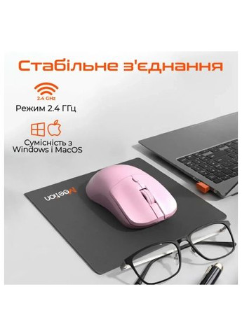 Мишка (MT-R546-P) MEETION R546 Wireless Pink (368561925)