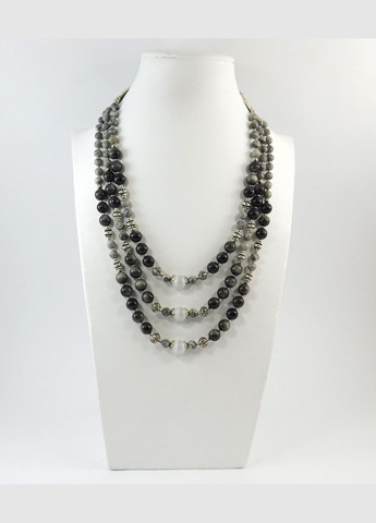 Ожерелье "Долли" Обсидиан, Кошачий глаз, Яшма Fursa fashion (322444552)