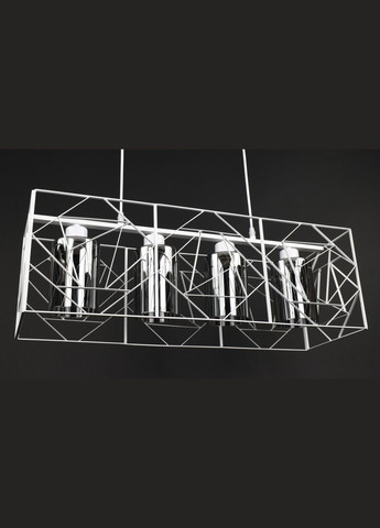 Люстра подвесная LOFT на 4 лампочки 27768 Белый 30-100х25х71 см. Sunnysky (364490697)