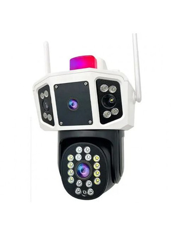 Вулична WiFi камера відеоспостереження 3MP, FullHD, 2 об'єктиви, YC101 IP камера спостереження Поворотна камера MDR No Brand (371794275)