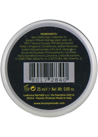 Моделировочная помада на водной основе сильной фиксации Hair Pomade Strong Hold 125ml (689215-76585) Tenax (368658867)