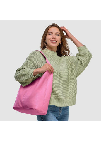 Хобо Рожевий - Італійська жіноча м’яка сумка-хобо із натуральної шкіри без підкладки на блискавці (011943-pin-D101) TAKEASY (358223245)