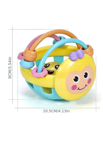 Дитячте брязкальце-прорізувач з ручками, різнокольорова (0–24 міс) No Brand (372129289)