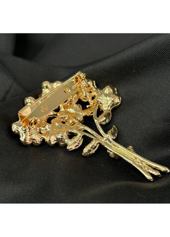 Брошь 4,5х6 см "Букет" металл - золото Plus-plus (352744529)