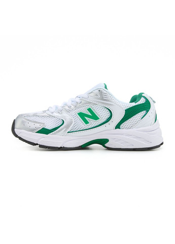 КРОСІВКИ ЖІНОЧІ NEW BALANCE 530 WHITE SILVER GREEN НЬЮ БЕЛАНС 530 No Brand сірі демісезони (367169703)
