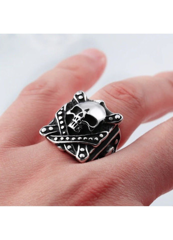 Готична чоловіча печатка череп з медичної сталі RM-029 No Brand (299634538)