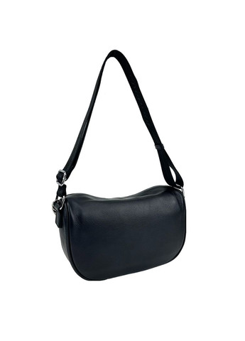 Женское кросбоди черное кожаное с металлической цепочкой RoyalBag NB2-2811A (299179406)