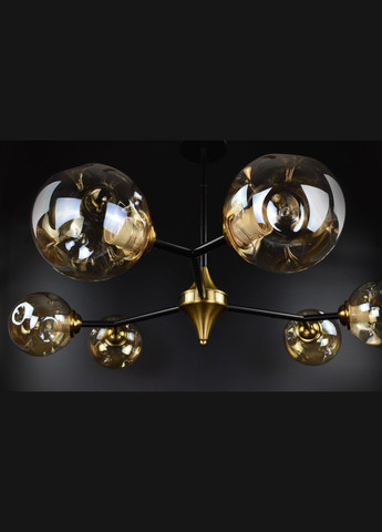 Люстра потолочная на 6 лампочек 26489 Латунь 30-70х94х94 см. Sunnysky (364501226)