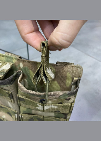 Армійський підсумок на 3 магазини,, сумка на 3 магазини для АК, Мультикам, Cordura 1000D WinTac (338625107)