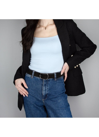 Ремінь жіночий замшевий SF-3529 чорний з темною пряжкою (125 см) SFIP (369143622)