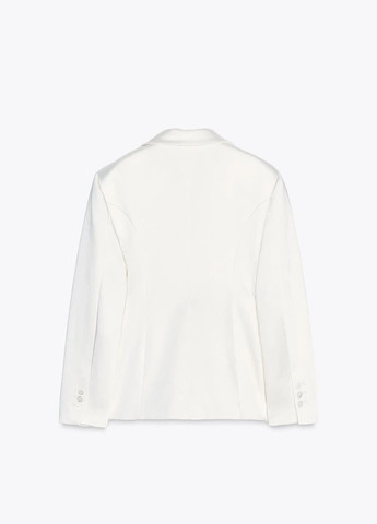 Молочный женский жакет Zara однотонный - всесезон