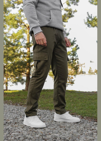 Хаки демисезонные брюки No Brand