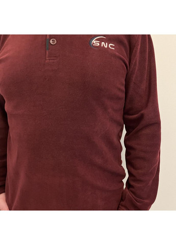 Пижама (кофта+штаны) мужская теплая Флис бургунди Клетка SNC20247 SNC (373274997)