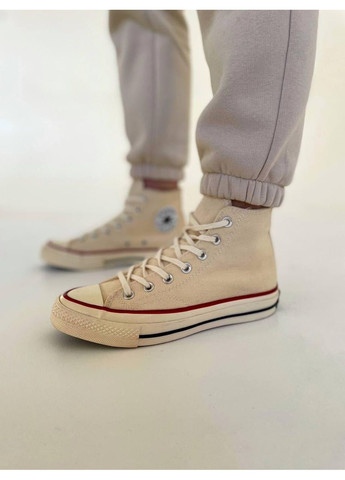 КЕДЫ ЖЕНСКИЕ CONVERSE CHUCK 70 CLASSIC HIGH TOP КОНВЕРС No Brand бежевые демисезоны (367176638)
