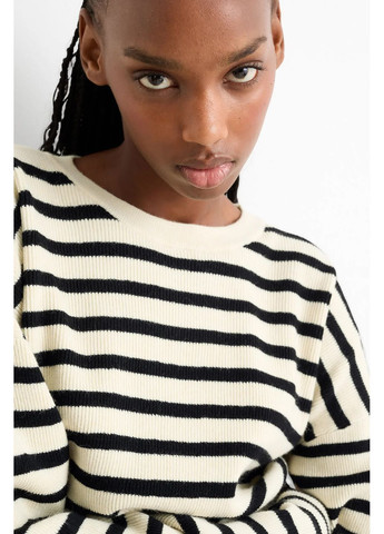 Черно-белый демисезонный свитер C&A