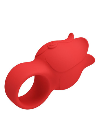 Насадка, що вібрує, на палець PRETTY LOVE JAE квітка, червона No Brand (360888067)