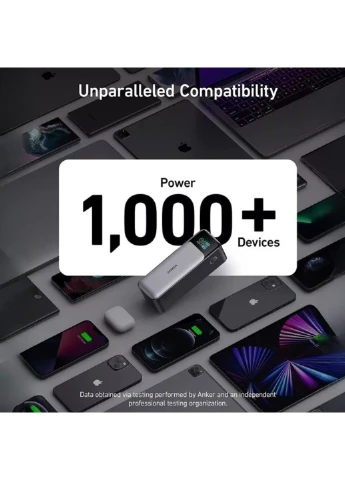 Портативна зарядна станція (павербанк) 737 Power Bank 24000mAh 140W з дисплеєм та швидкою зарядкою A1289 Anker (384042626)